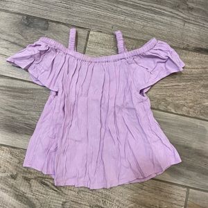 Old Navy Lavender Purple Off the Shoulder Shirt
